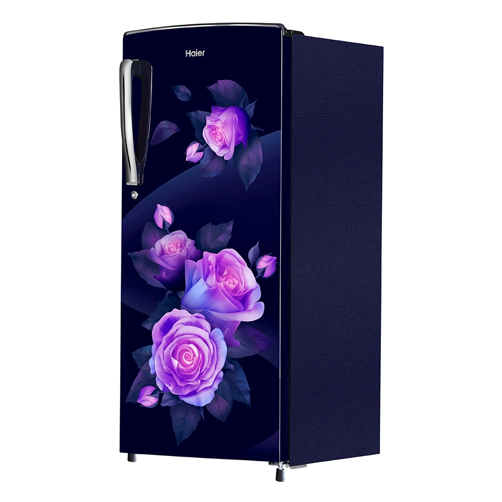 Haier 205L 3 Star Direct Cool Single Door Refrigerator with Toughened Glass Shelf comes in glossy Marine Rose Finish HRD-2263CMR-N